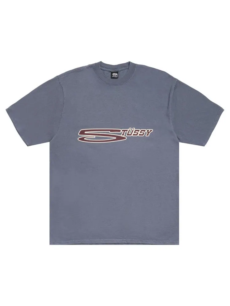 Футболка Stussy Stretch Tee Pigment Dyed 'Navy' — изображение 1 из 2, синий