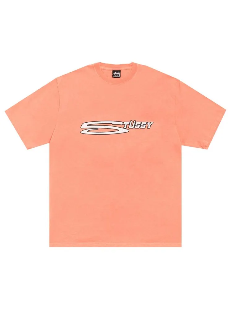 Футболка Stussy Stretch Tee Pigment Dyed 'Sherbert' — изображение 1 из 2, оранжевый