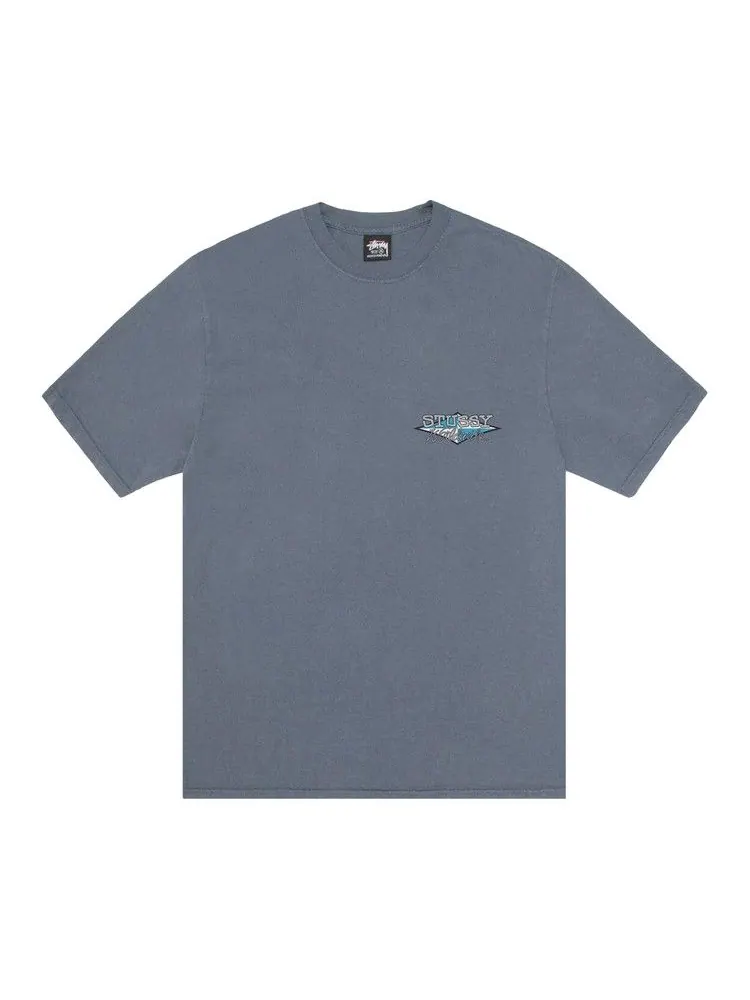 Футболка Stussy Worldwide Diamond Tee Pigment Dyed — изображение 1 из 2, темно-синий