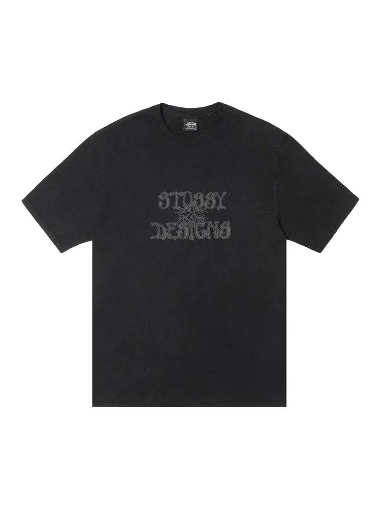 Футболка Stussy Wes Palms Tee Pigment Dyed — изображение 1 из 2, черный