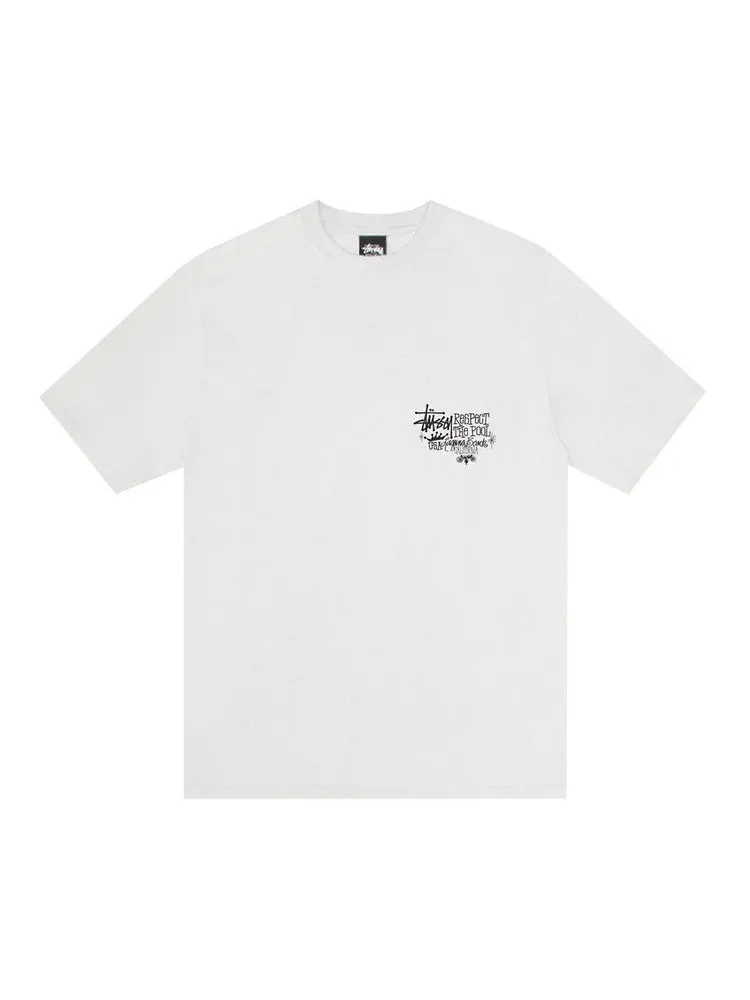 Футболка Stussy Respect The Pool Tee Pigment Dyed — изображение 1 из 2, прозрачный