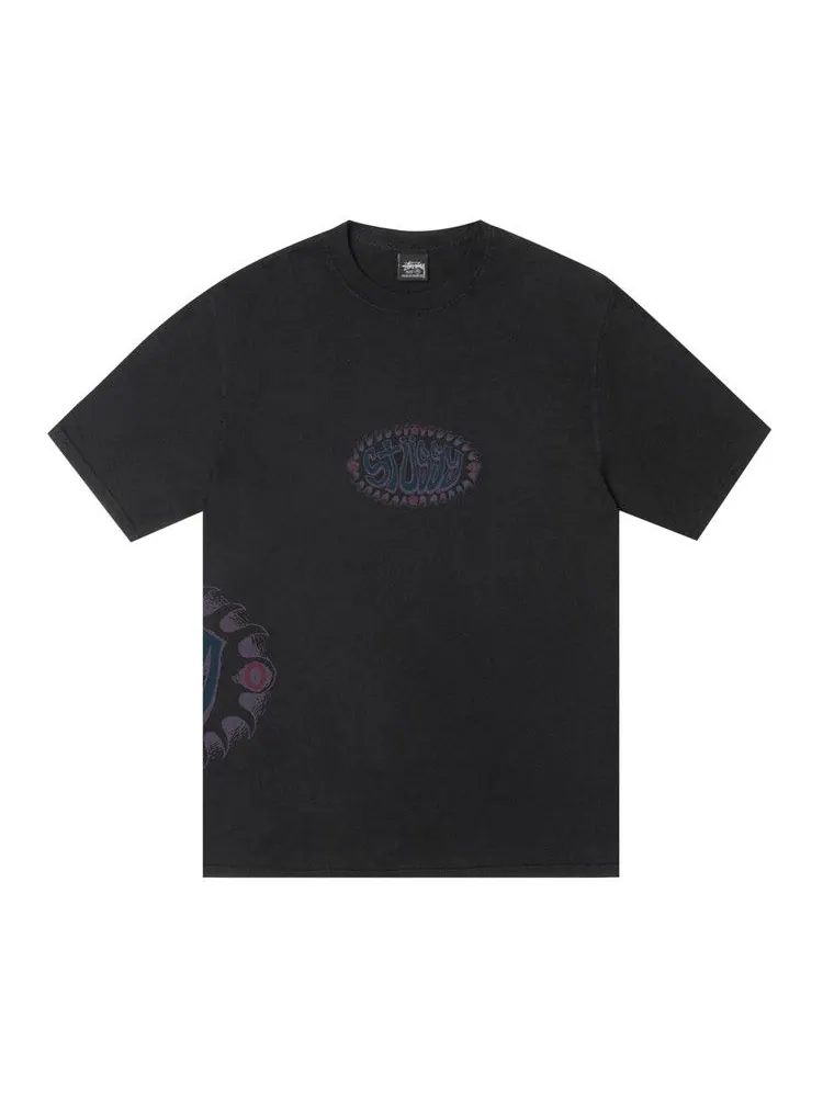 Футболка Stussy Wave Oval Tee Pigment Dyed — изображение 1 из 2, черный