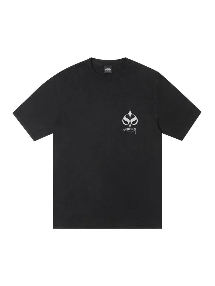 Футболка Stussy Spade Tee Pigment Dyed — изображение 1 из 2, черный