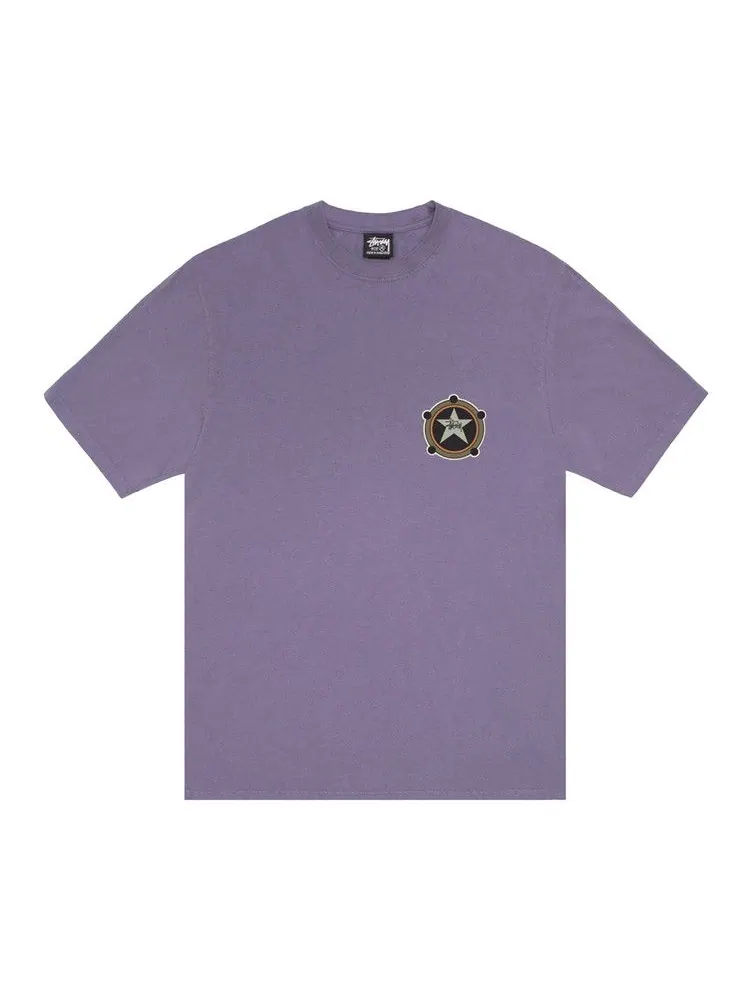 Футболка Stussy Ranger Tee Pigment Dyed — изображение 1 из 2, фиолетовый