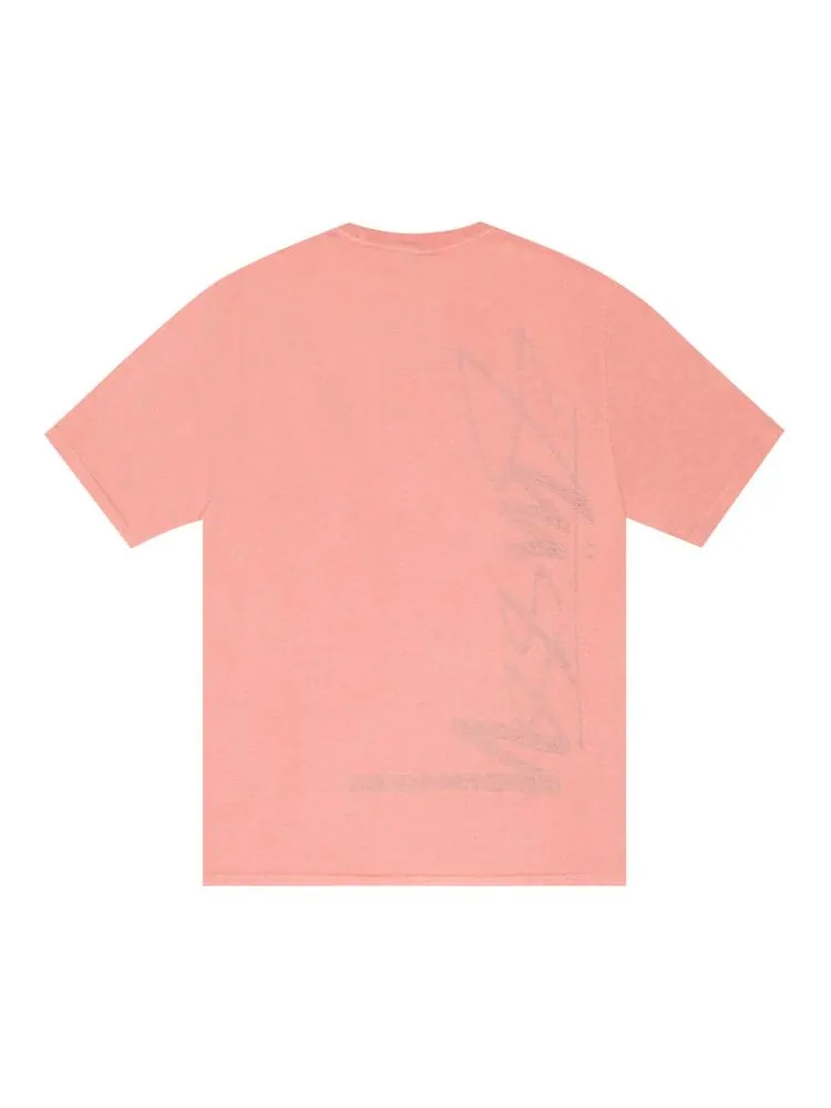 Футболка Stussy C Thru Tee Pigment Dyed — изображение 2 из 2, коралл