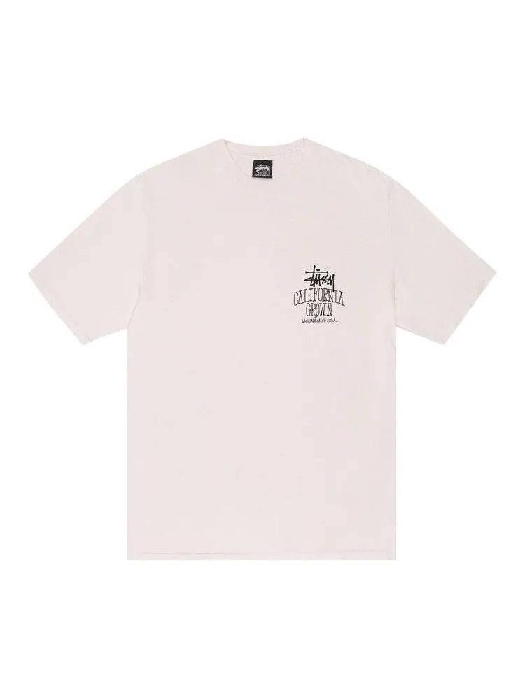 Футболка Stussy Cali Grown Tee Pigment Dyed — изображение 1 из 2, пудровый розовый
