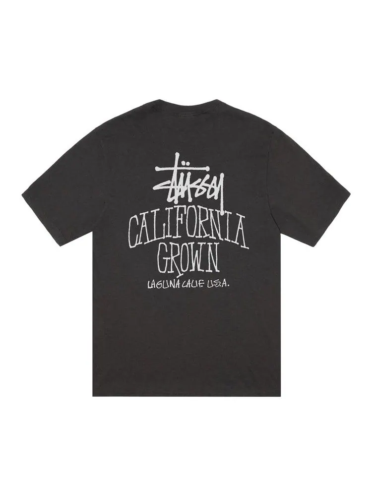 Футболка Stussy Cali Grown Tee Pigment Dyed — изображение 2 из 2, черный