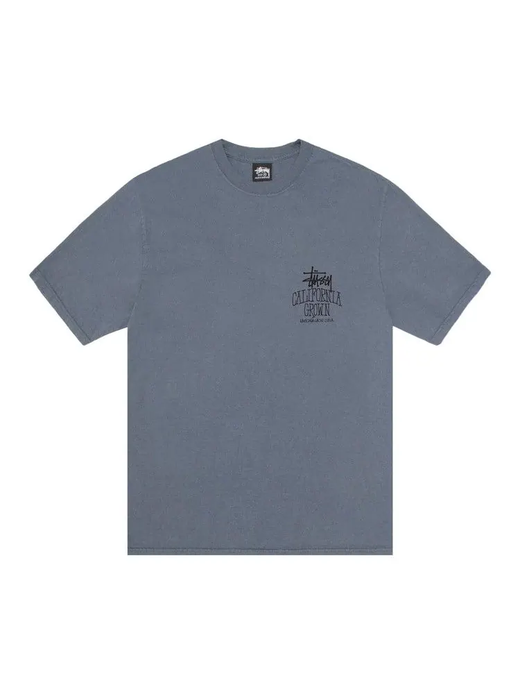 Футболка Stussy Cali Grown Tee Pigment Dyed — изображение 1 из 2, темно-синий