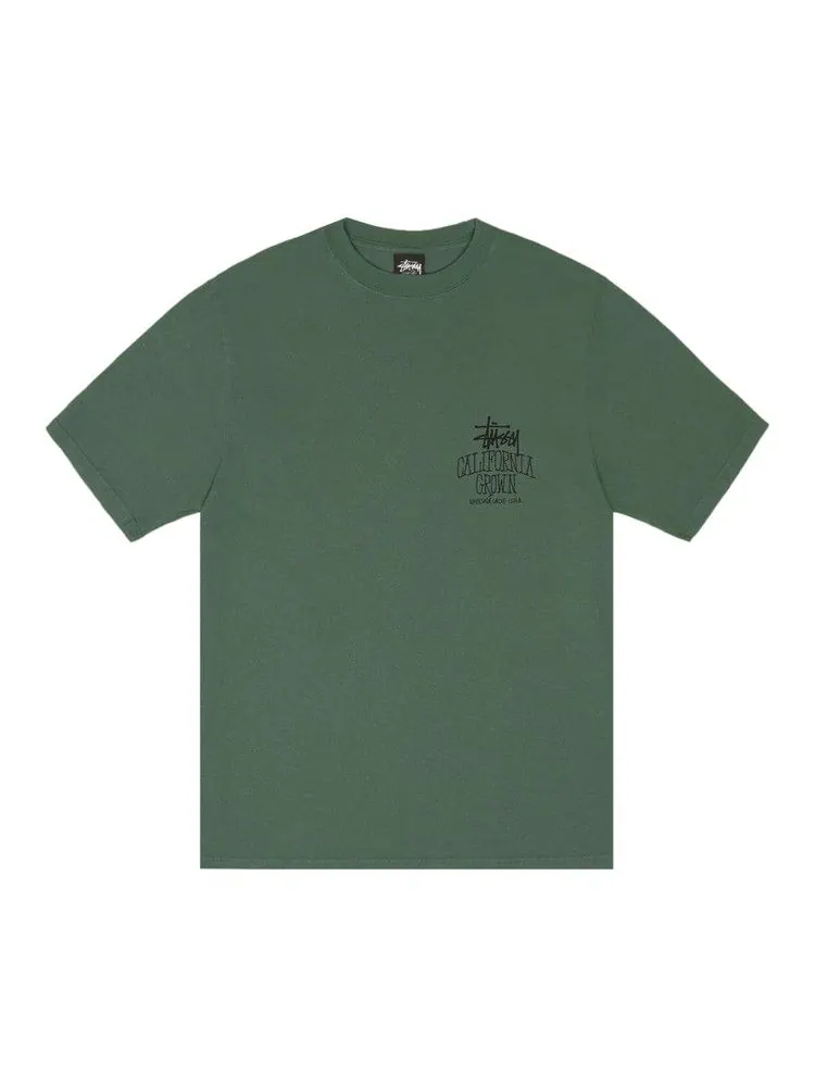Футболка Stussy Cali Grown Tee Pigment Dyed — изображение 1 из 2, папоротник