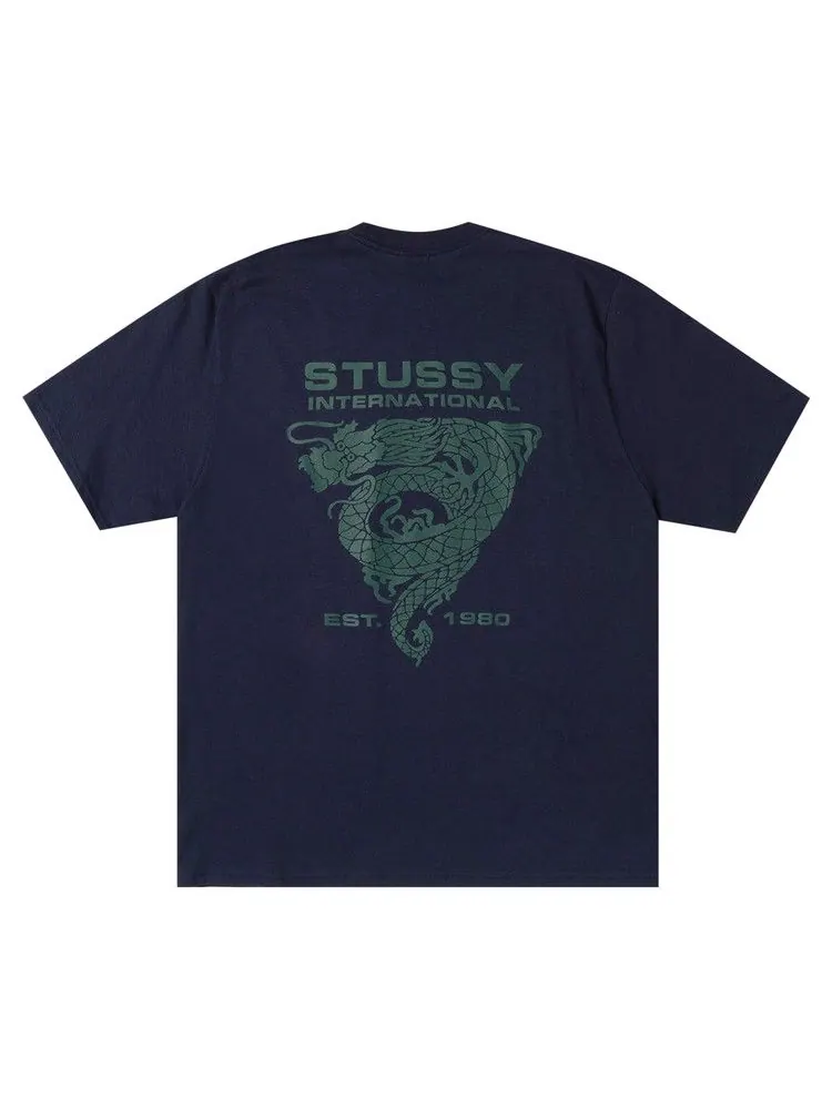 Футболка Stussy Dragon Tee — изображение 2 из 2, темно-синий