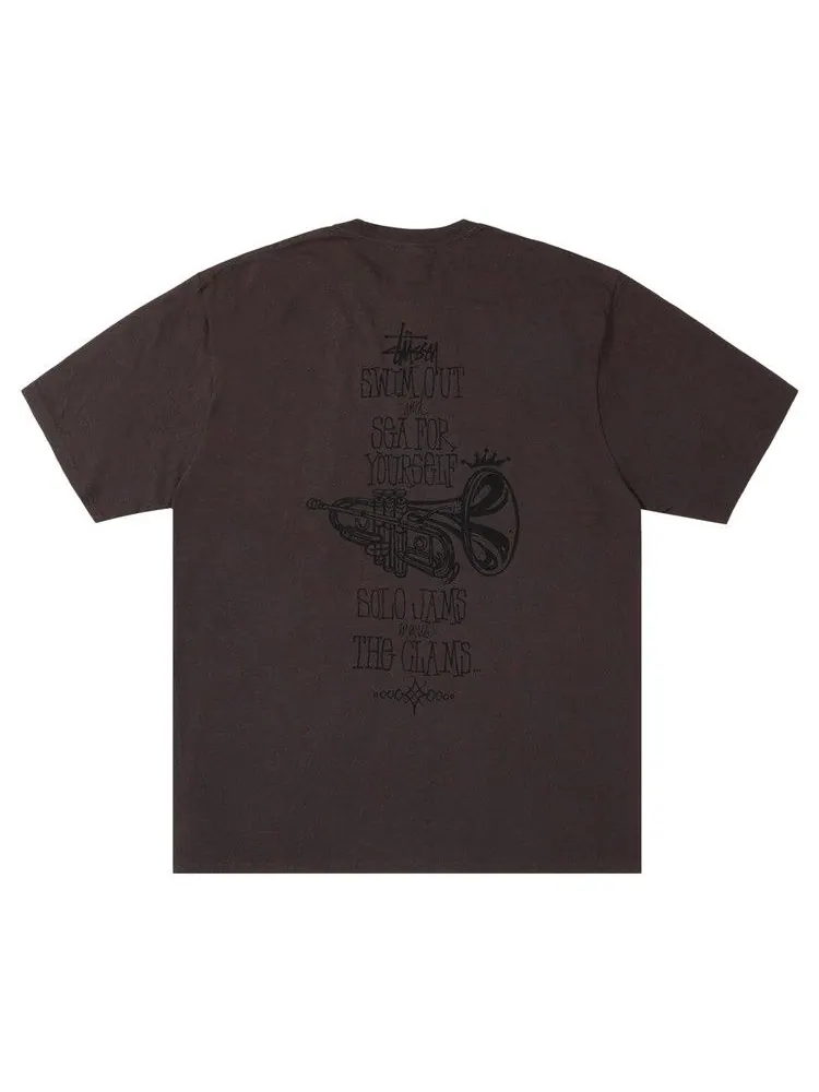 Футболка Stussy Swim Out Tee Pigment Dyed — изображение 2 из 2, черный