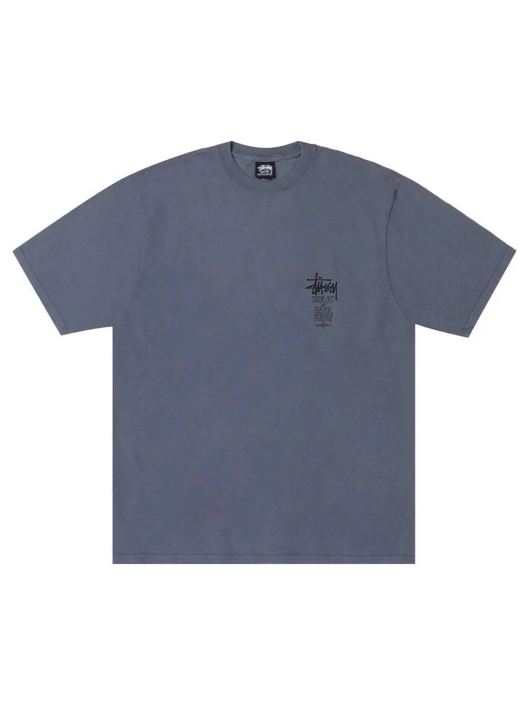 Футболка Stussy Swim Out Tee Pigment Dyed — изображение 1 из 2, темно-синий