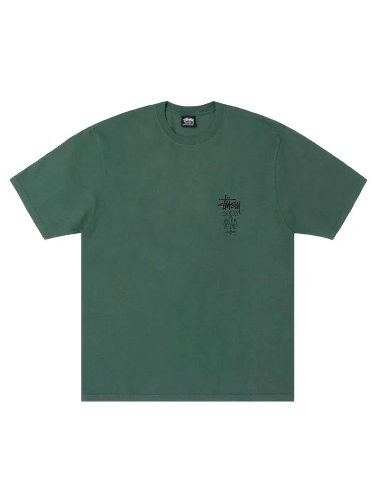 Футболка Stussy Swim Out Tee Pigment Dyed 'Pine'