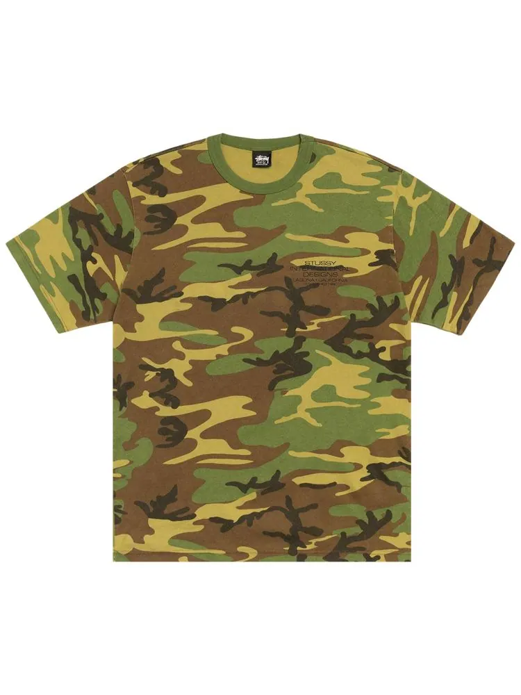 Футболка Stussy International Design, окрашенная пигментными красителями