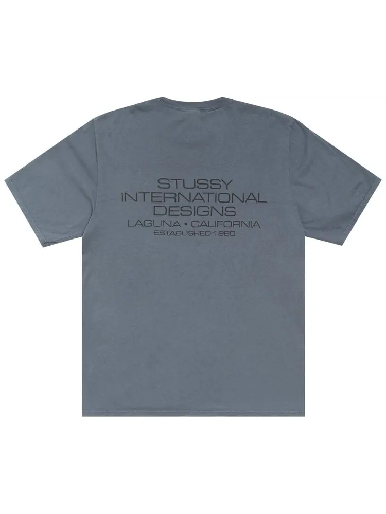 Футболка Stussy International Design — изображение 2 из 2, темно-синий