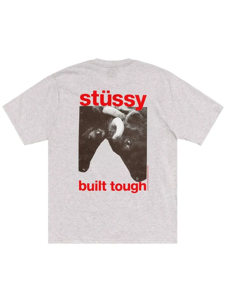 Футболка Stussy Built Tough Tee — изображение 2 из 2, серый