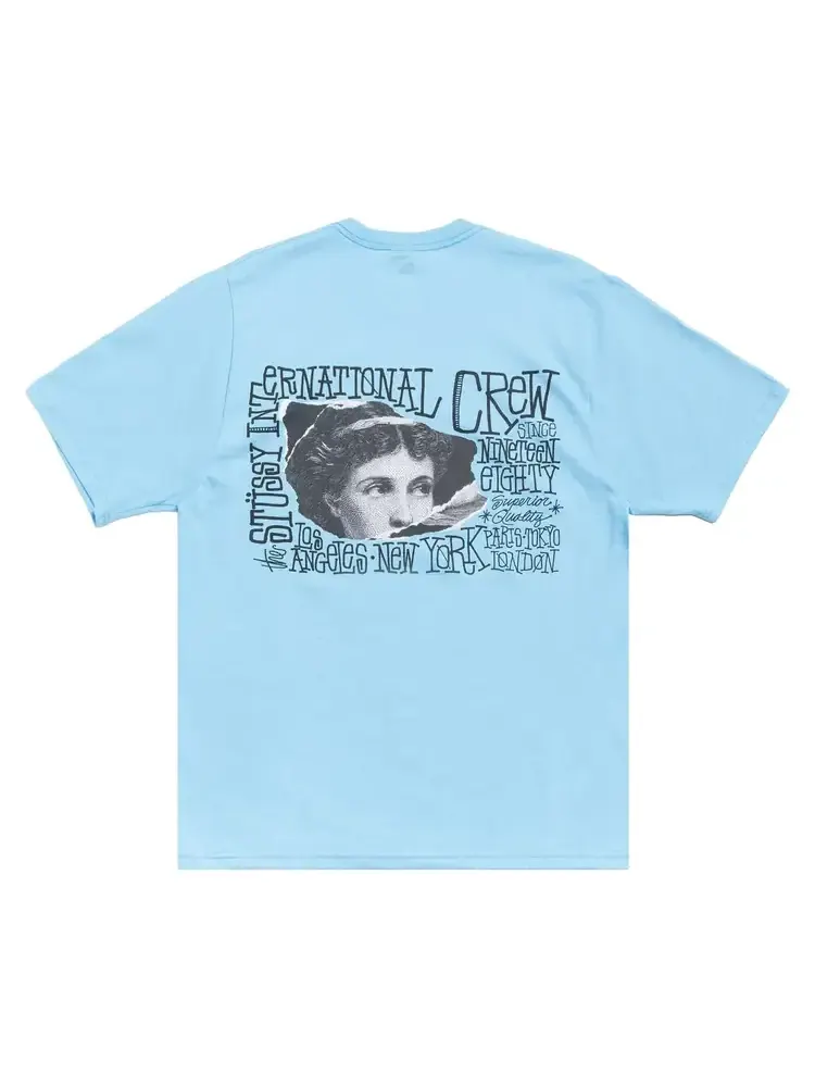 Футболка Stussy Victoria — изображение 2 из 2, голубой