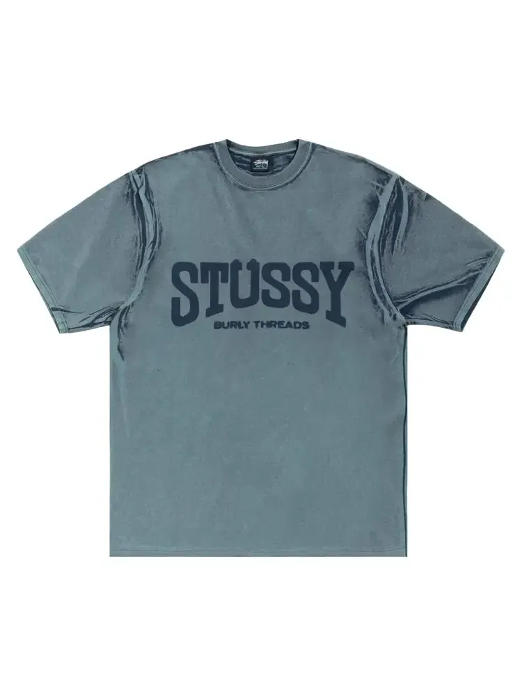 Футболка Stussy Burly Stone Washed Tee 'Navy'