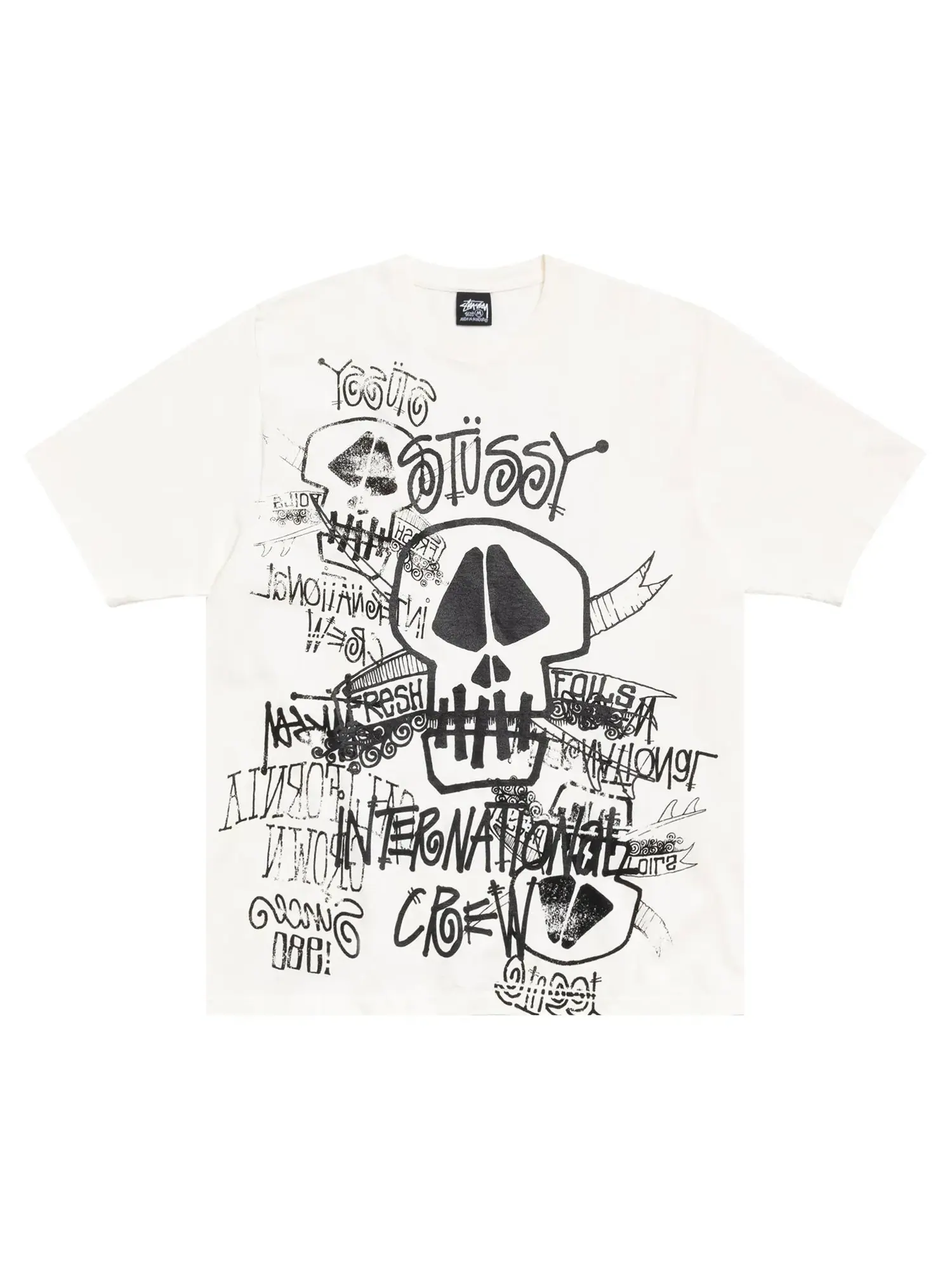 Футболка Stussy Skulls — изображение 1 из 2, прозрачный