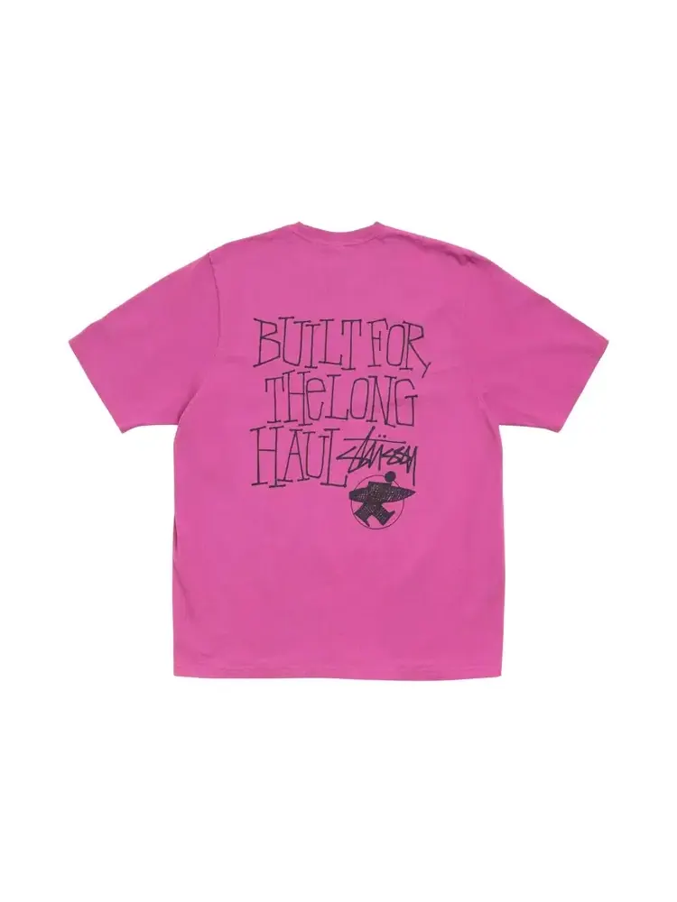 Футболка Stussy Long Haul — изображение 2 из 2, розовый