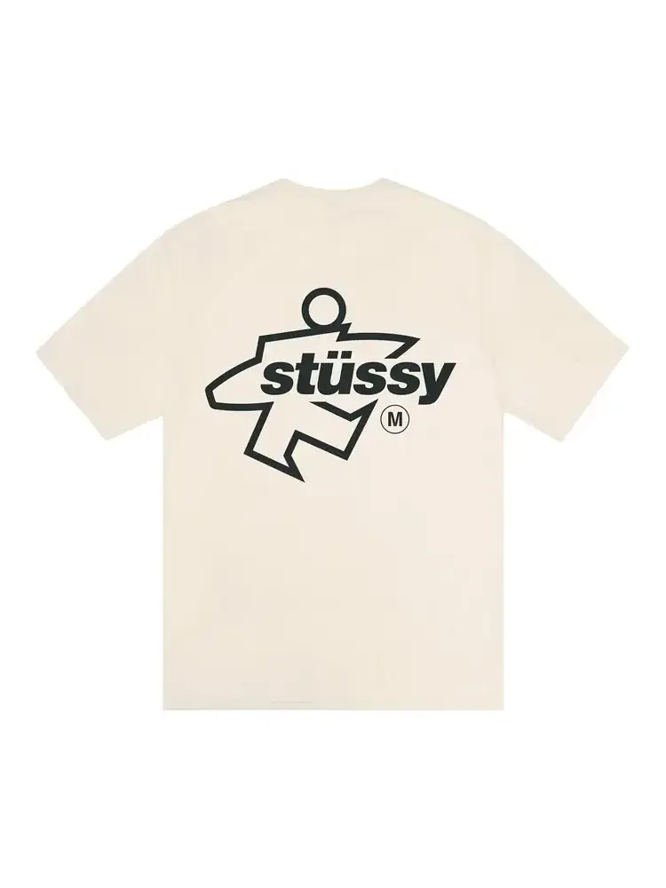 Футболка Stussy Surf Size, окрашенная пигментами — изображение 2 из 2, прозрачный