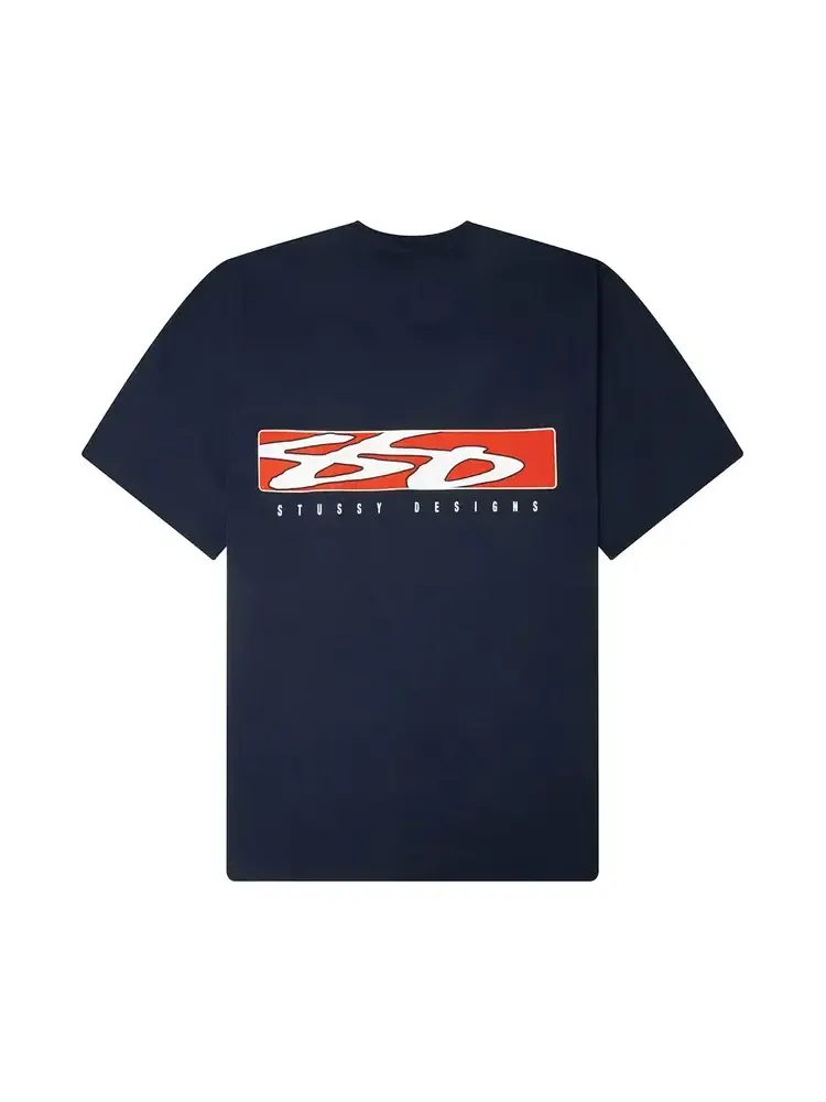 Футболка Stussy S Box Tee 'Navy' — изображение 2 из 2, синий
