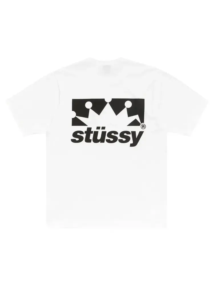 Футболка Stussy Box Crown — изображение 2 из 2, белый