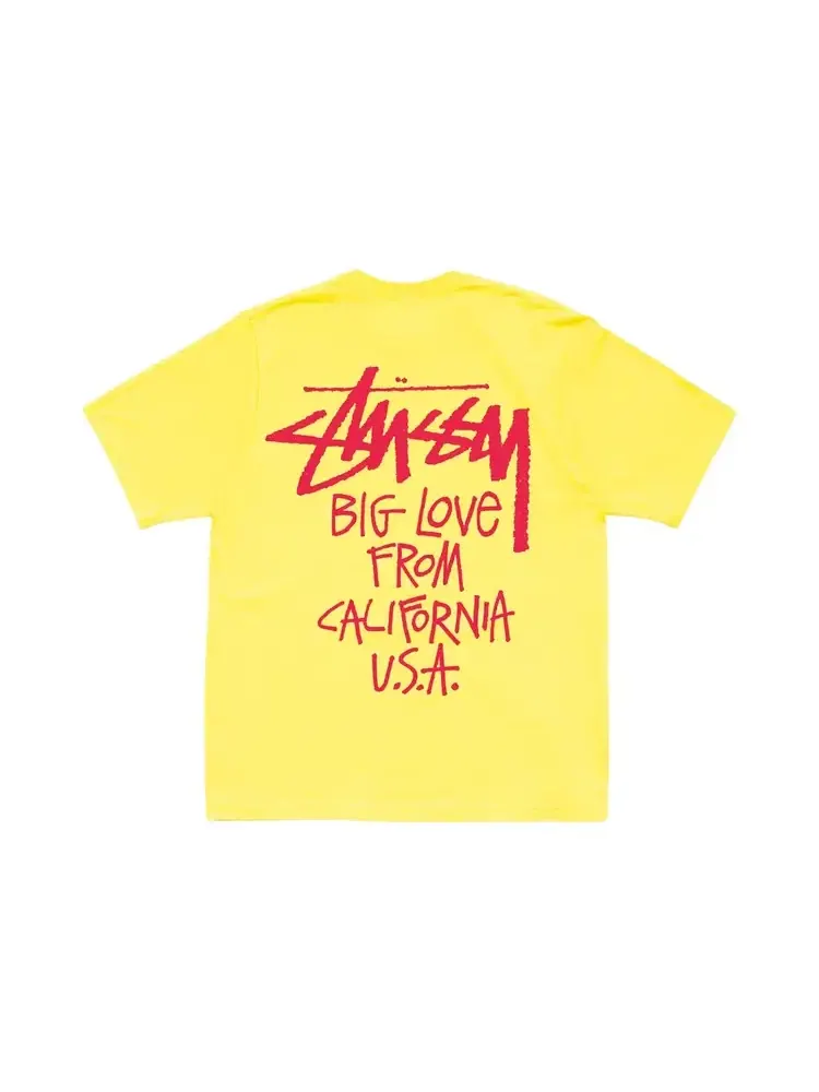 Футболка Stussy Big Love — изображение 2 из 2, желтый