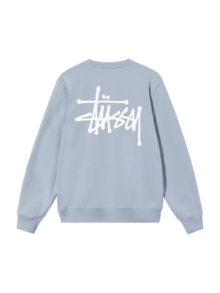 Свитер Stussy Basic Crew — изображение 2 из 2, сталь