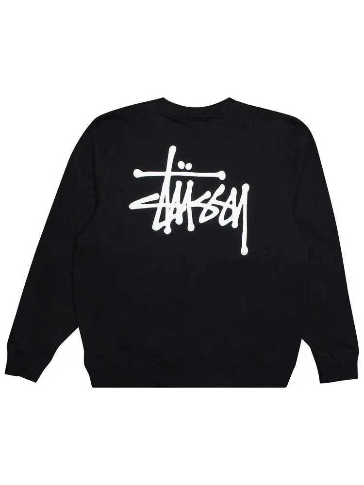 Свитер Stussy Basic Crew — изображение 2 из 2, черный