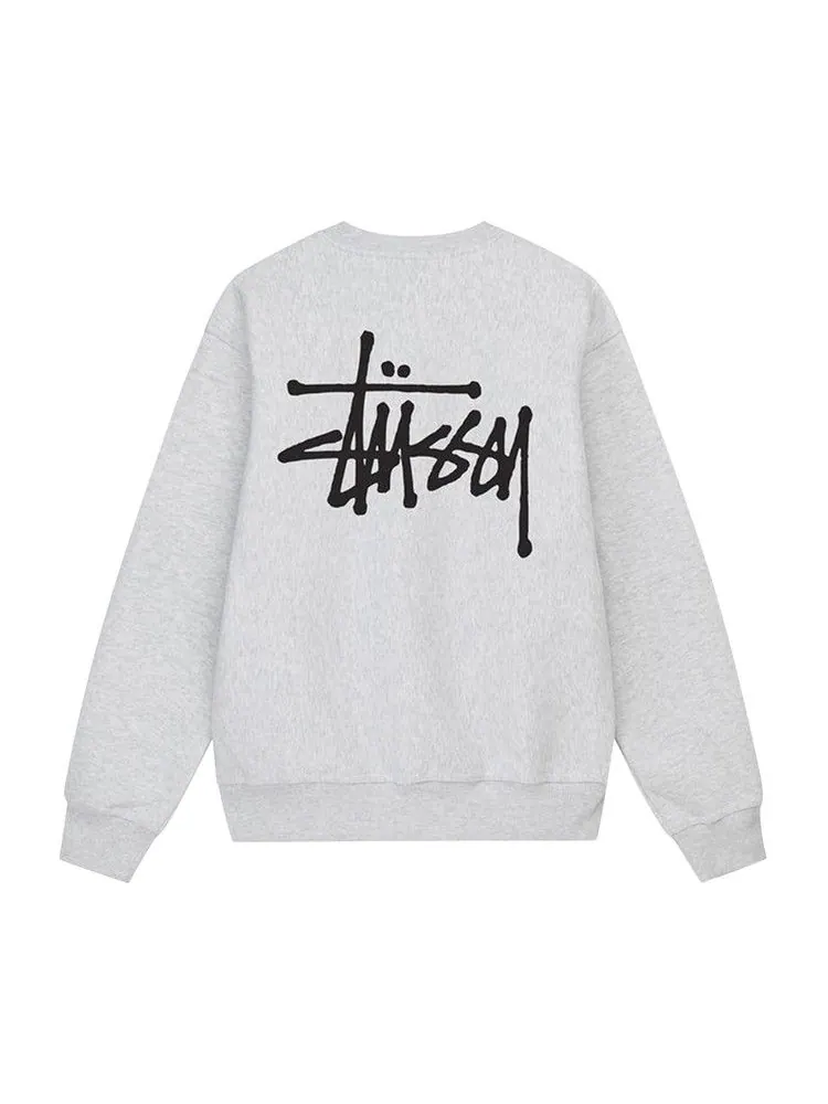 Свитер Stussy Basic Crew — изображение 2 из 2, пепельный вереск