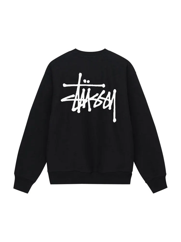 Свитер Stussy Basic Crew — изображение 2 из 2, черный