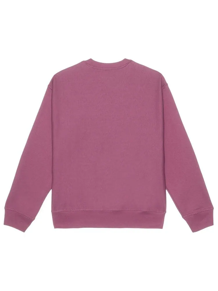Толстовка Stussy Dot Sport Crew Sweatshirt Berry — изображение 2 из 2, розовый