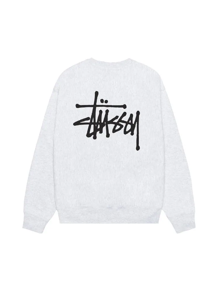 Свитер Stussy Basic Crew — изображение 2 из 2, пепельный вереск
