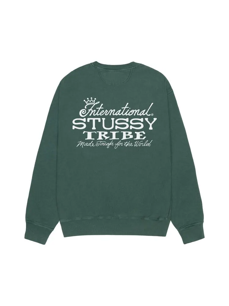 Свитер Stussy IST Crew Pigment Dyed — изображение 2 из 2, лесной