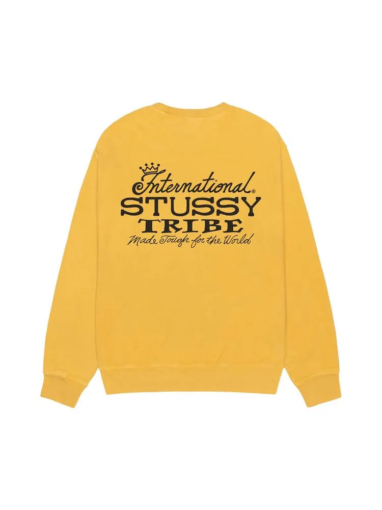 Свитер Stussy IST Crew Pigment Dyed — изображение 2 из 2, желтый