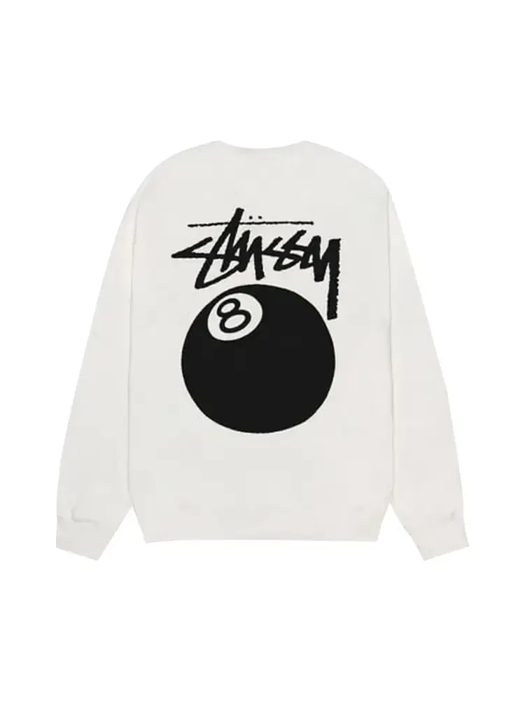 Свитшот Stussy 8 Ball Pigment Dyed Crew — изображение 2 из 2, бежевый