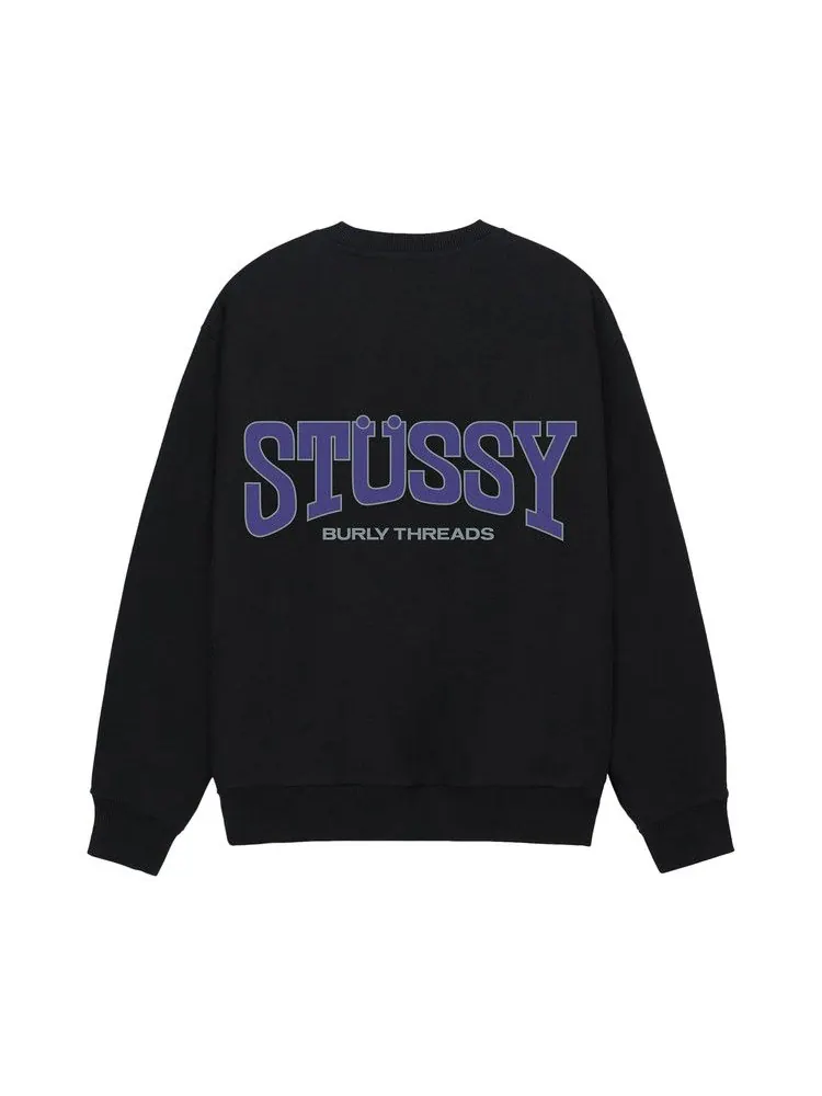 Свитер Stussy Burly Threads Crew — изображение 2 из 2, черный