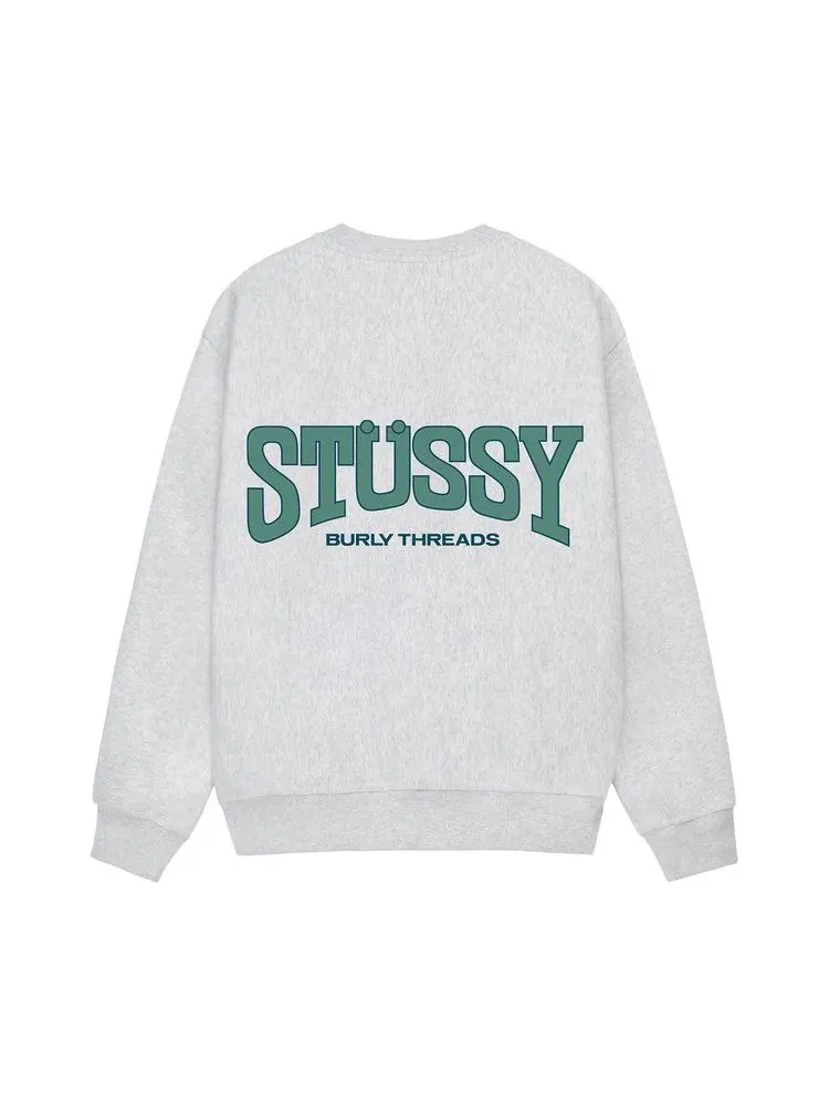 Свитер Stussy Burly Threads Crew — изображение 2 из 2, пепельный вереск