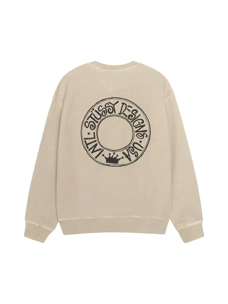 Свитер Stussy Pigment Dyed Buana Crew — изображение 2 из 2, хаки