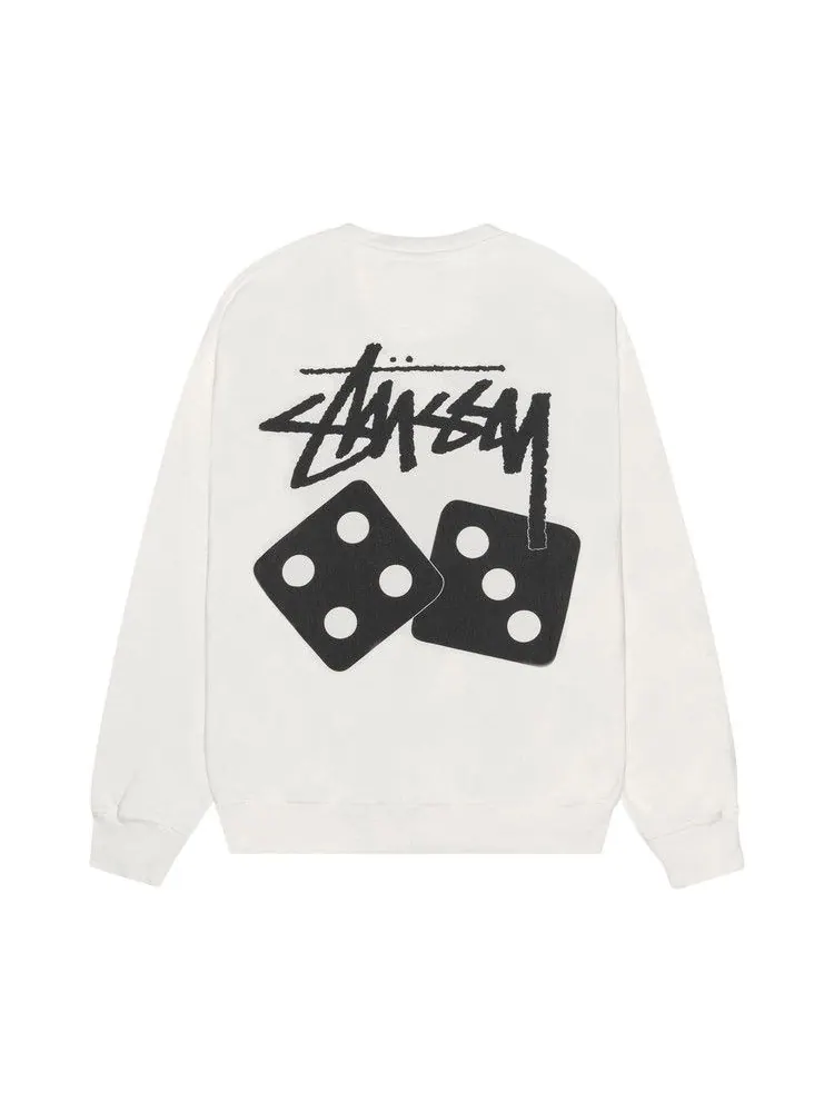 Свитер Stussy Dice Crew Pigment Dyed — изображение 2 из 2, прозрачный