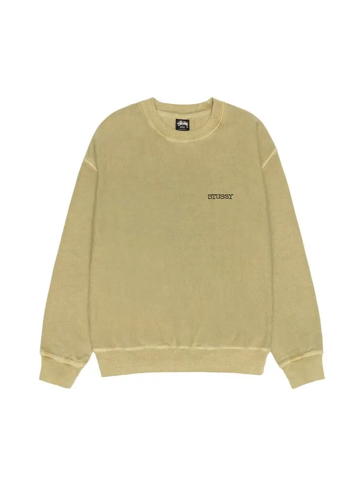 Свитер Stussy Jumbo Crew Pigment Dyed, Elm