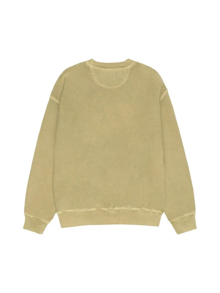 Свитер Stussy Jumbo Crew Pigment Dyed, Elm — изображение 2 из 2, зеленый
