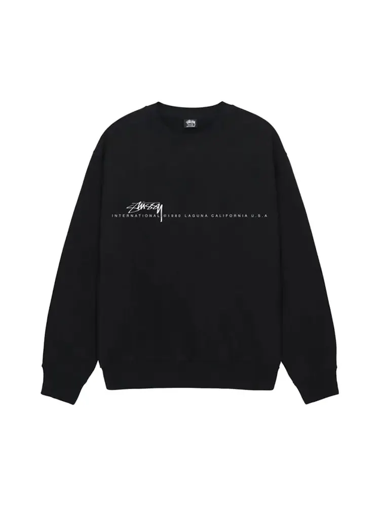 Stussy Smooth 80 Crew 'Black' — изображение 1 из 2, черный