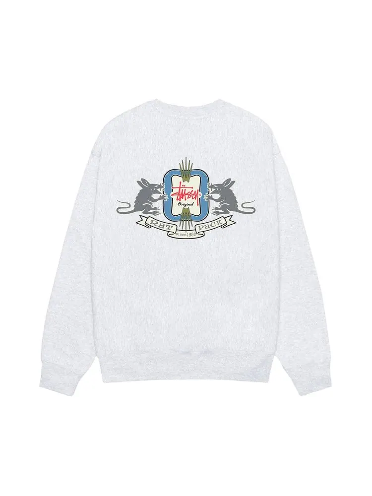 Свитер Stussy Homebrew Crew — изображение 2 из 2, пепельный вереск