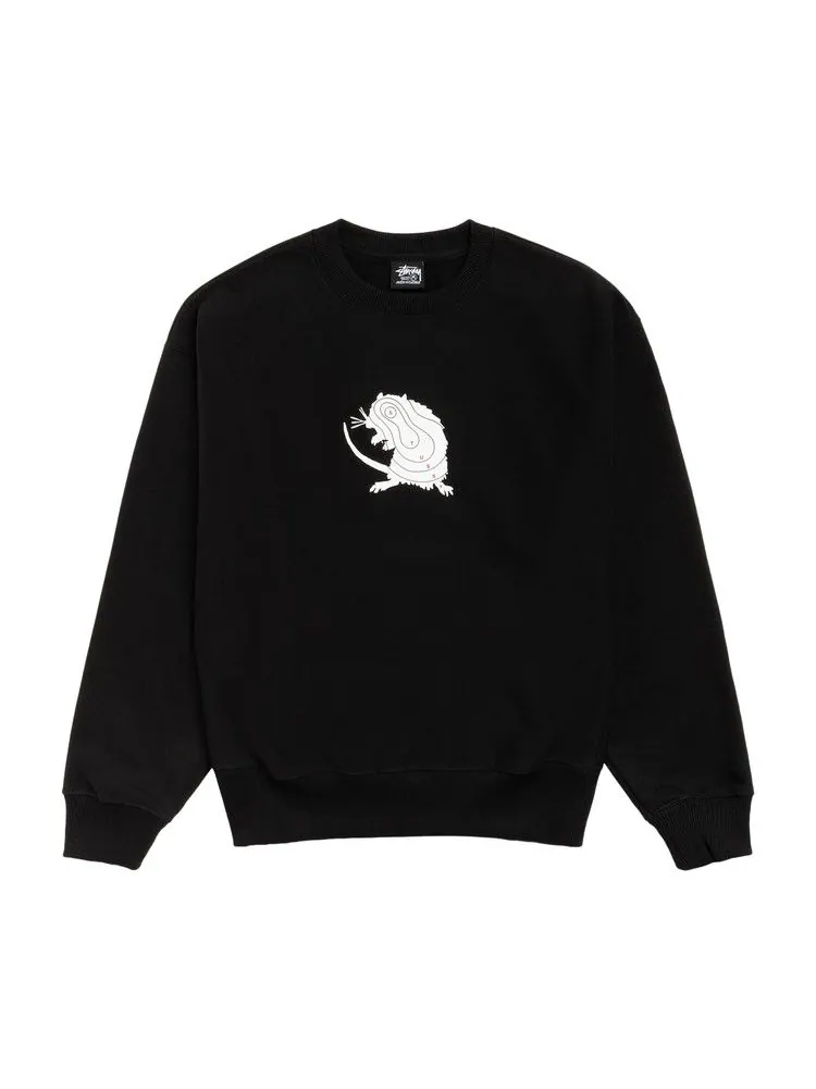 Топ Stussy Long Range Crew 'Black'