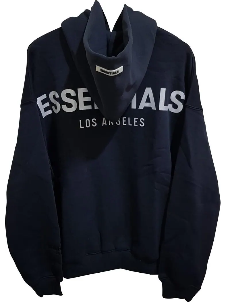 Худи Fear of God Essentials Los Angeles Pullover Hoodie 'Black' — изображение 2 из 2, черный