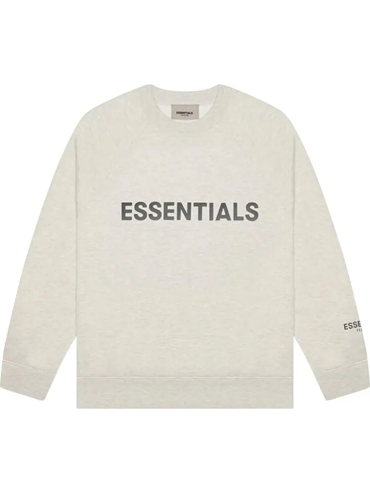 Толстовка Fear of God Essentials Crewneck Sweatshirt 'Oatmeal' — изображение 1 из 2, серый