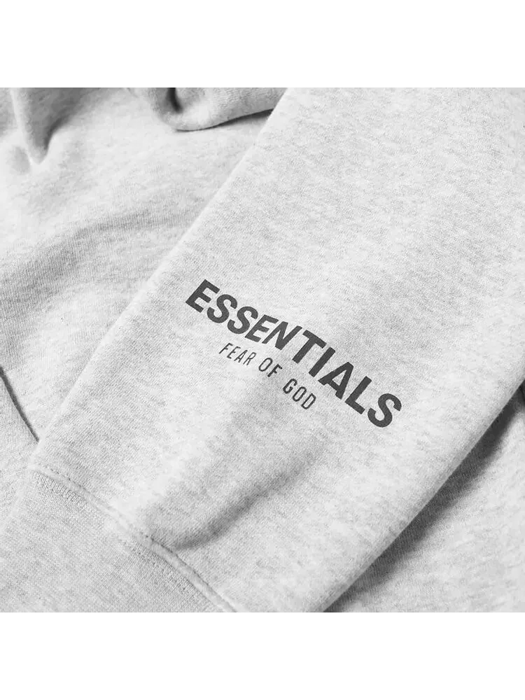 Худи Fear of God Essentials Core Hoodie 'Heather Grey' — изображение 2 из 2, серый