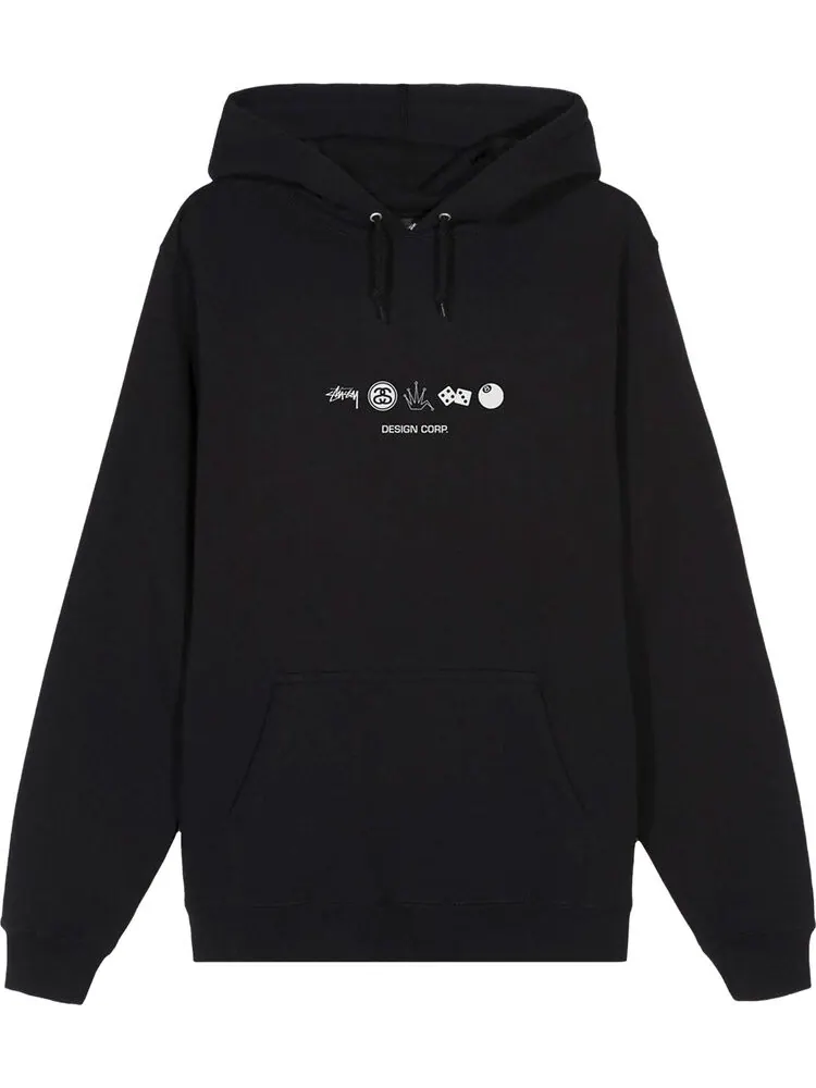 Худи Stussy Global Desigh Corp. Hoodie 'Black' — изображение 1 из 2, черный